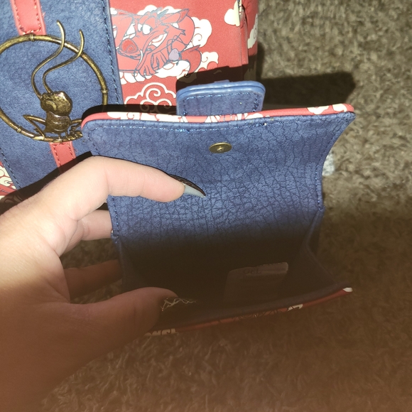 Disney Loungefly Mulan Backpack and Wallet Set